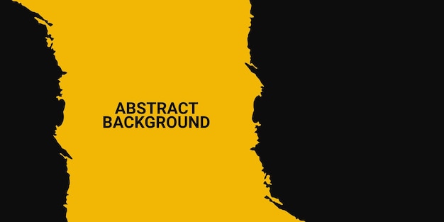 Modèle de fond de rayures grunge jaune abstrait minimal
