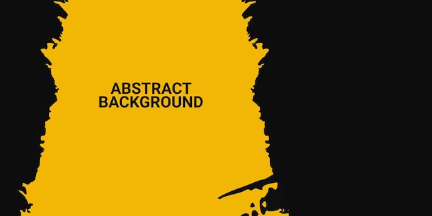 Modèle de fond de rayures grunge jaune abstrait minimal
