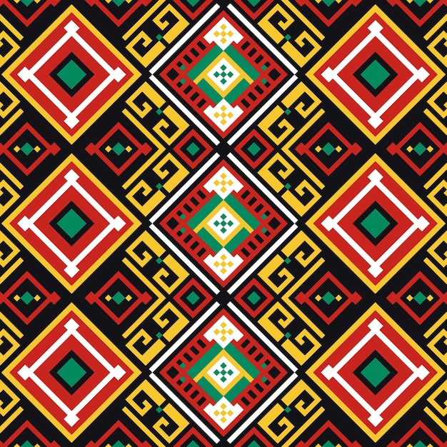 modèle géométrique abstrait de l'ethnie dayak