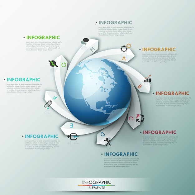 Modèle Global D'infographie Moderne