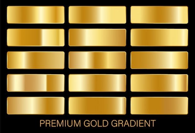 modèle de gradients d'or