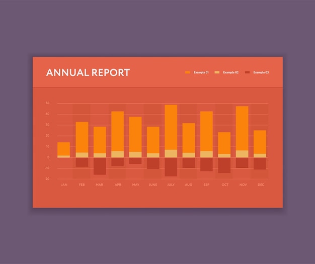 Modèle De Graphique à Barres Moderne