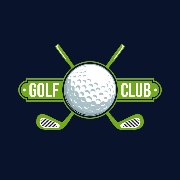 Vecteur modèle graphique vectoriel de golf illustration pour le club sportif