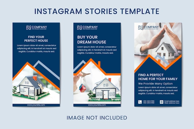 Modèle d'histoire instagram immobilier