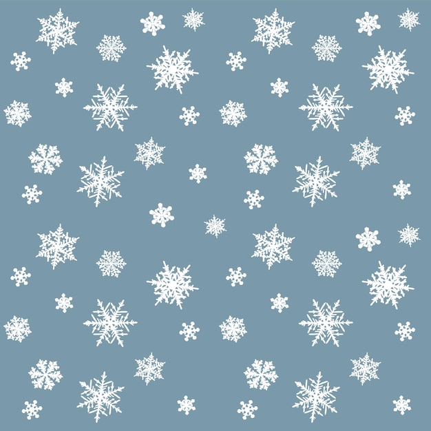 Modèle d'hiver sans couture de flocons de neige. Illustration vectorielle