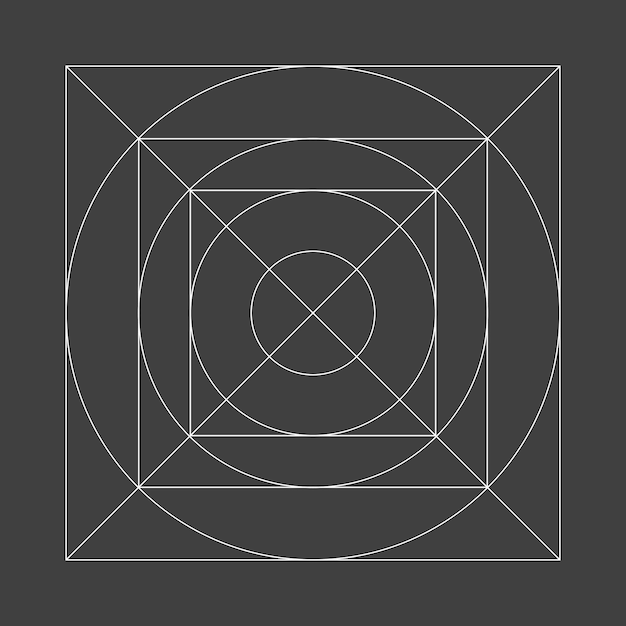 Modèle d'icône d'application avec lignes directrices, grilles.