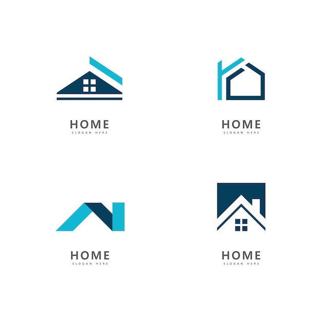 Modèle D'icône De Logo Immobilier