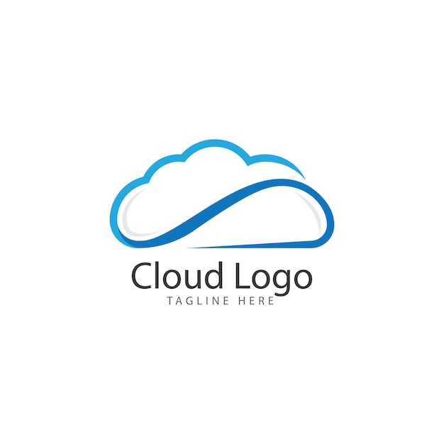 Modèle D'icône De Vecteur De Logo De Nuage