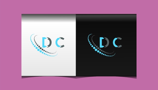 Modèle D'icône Vectorielle De Conception De Logo Moderne Initial Dc