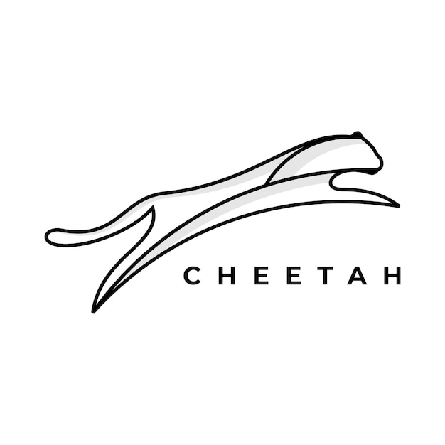 Vecteur le modèle d'icône vectorielle du logo cheetah