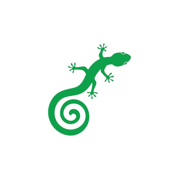 Modèle D'illustration D'icône Vectorielle Logo Gecko