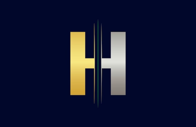 Vecteur le modèle d'illustration de la lettre h du logo