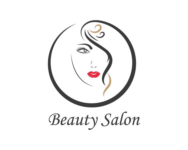 Modèle d'illustration vectorielle beauté visage femme