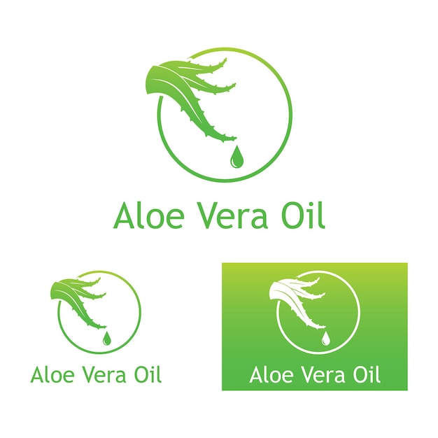 Modèle D'illustration Vectorielle Du Logo Aloe Vera