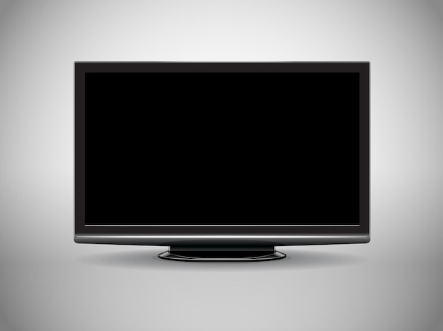 Modèle d'illustration vectorielle TV fullHD moderne pour le contenu
