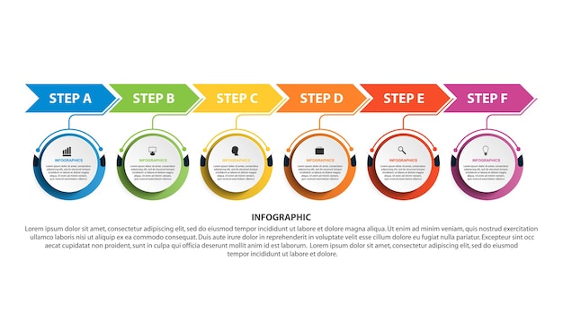 Modèle D'infographie De Chronologie.