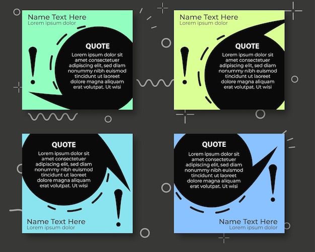 Modèle D'infographie De Citation De Témoignage Créatif Illustration Vectorielle Modifiable