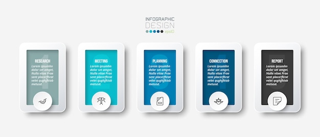 Modèle D'infographie De Concept D'entreprise Avec Options