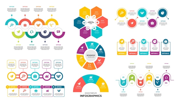 Vecteur le modèle d'infographie deign