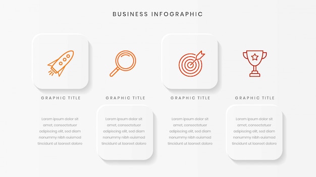 Modèle D'infographie D'entreprise Minimaliste