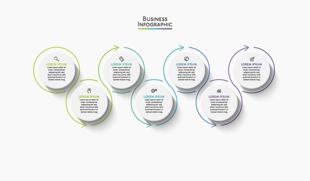 Modèle D'infographie D'entreprise De Présentation