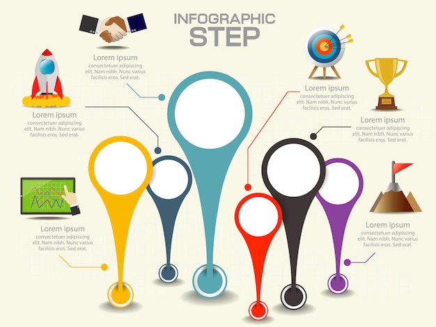 Modèle D'infographie De L'entreprise. Visualisation De Données.