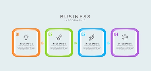 Modèle D'infographie D'entreprise