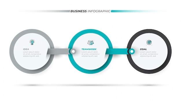 Modèle d'infographie d'entreprise