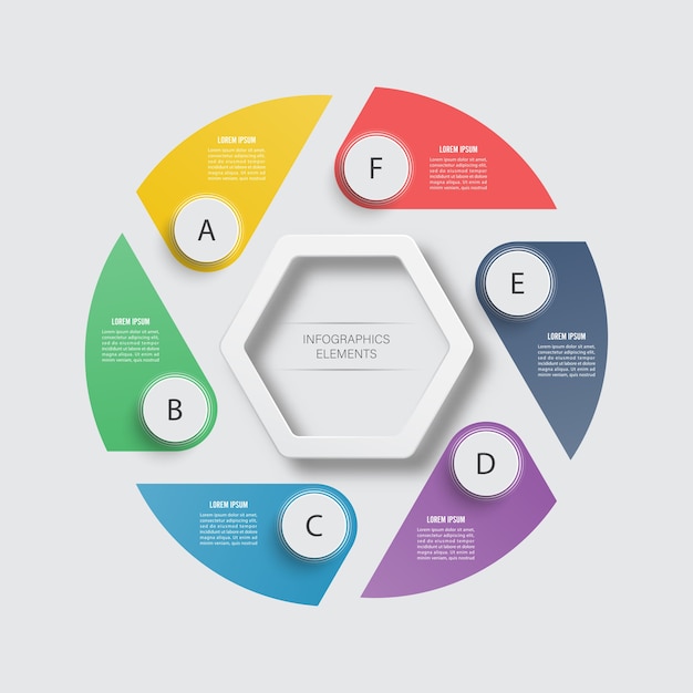 Modèle d'infographie d'entreprise.