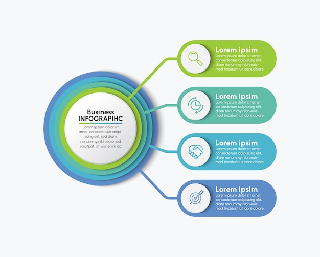 Modèle D'infographie D'entreprise