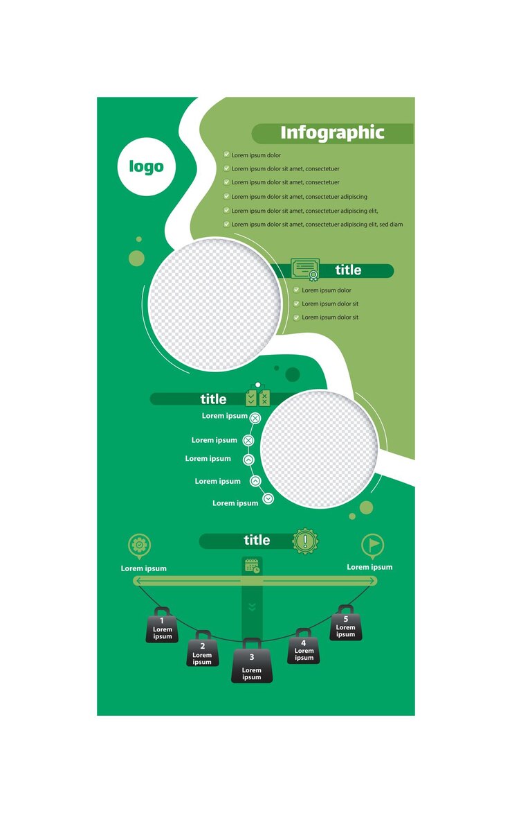 Vecteur modèle d'infographie d'entreprise