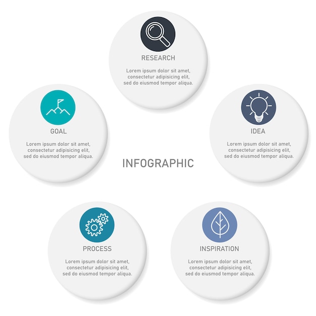 Vecteur modèle d'infographie d'escaliers en six étapesprocessus ou méthode d'entreprise pour le marketing du succès