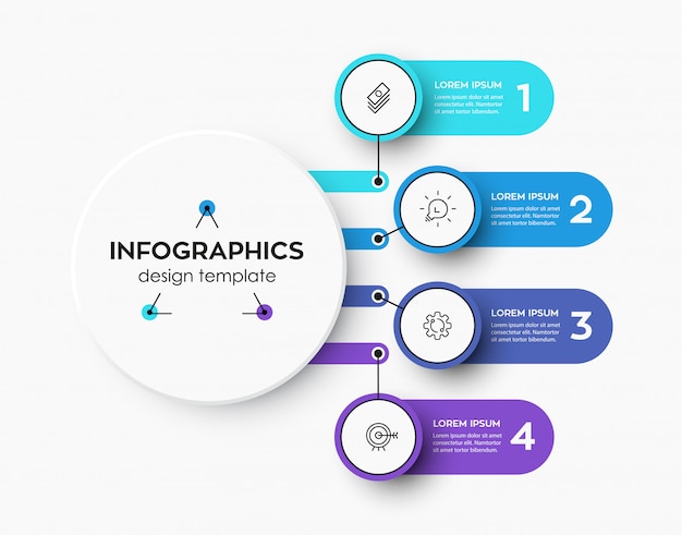 Modèle D'infographie Avec étapes