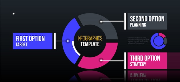 Modèle D'infographie Horizontal Tarte