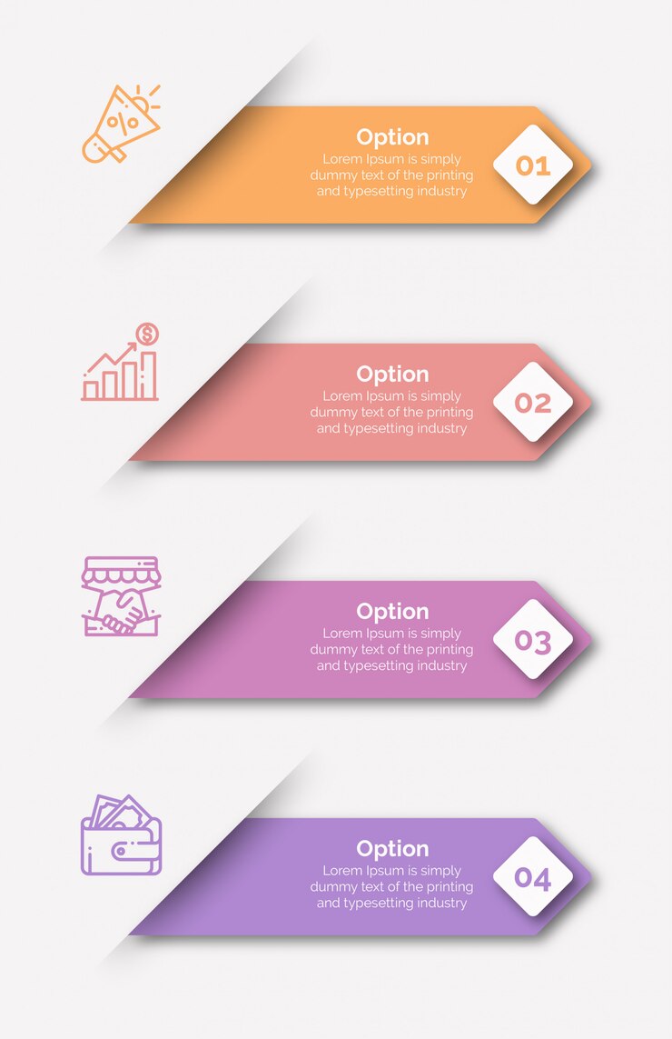 Modèle d'infographie avec icône et numéro