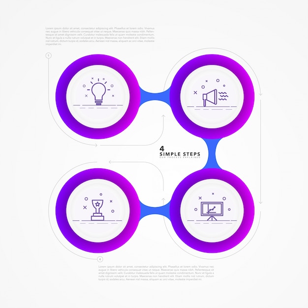 Modèle D'infographie Impeccable Moderne