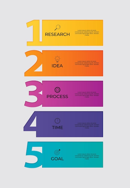 Modèle D'infographie Avec Options Ou étapes