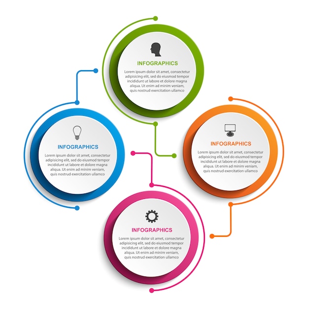 Modèle D'infographie Des Options.