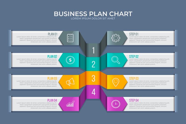 Modèle D'infographie De Plan D'affaires