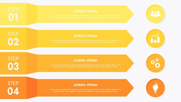 Vecteur modèle d'infographie pour la présentation visualisation des données d'entreprise diagramme de processus et succès du moteur