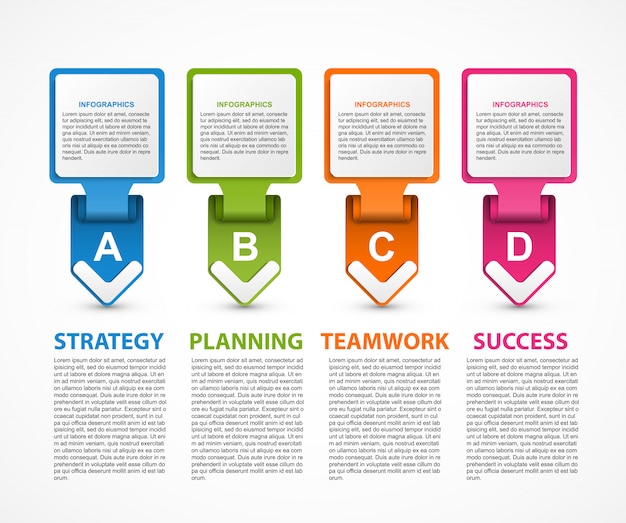 Modèle D'infographie Pour Des Présentations D'entreprises.