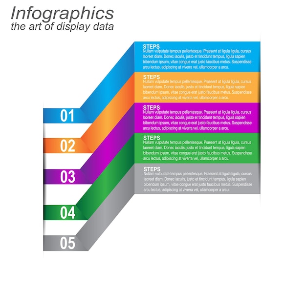 Modèle D'infographie Pour La Visualisation, Le Classement Et Les Statistiques Modernes Des Données