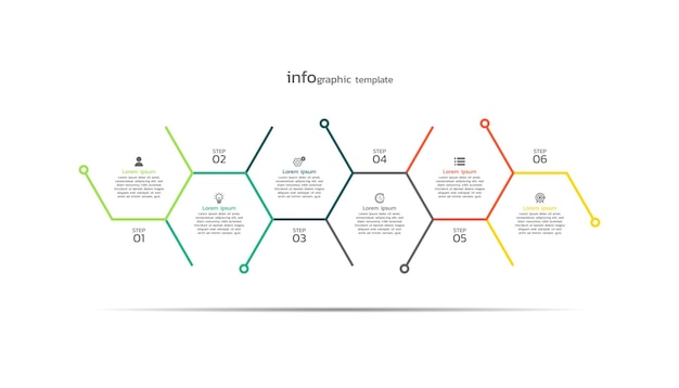 Vecteur modèle d'infographie de présentation de conception plate