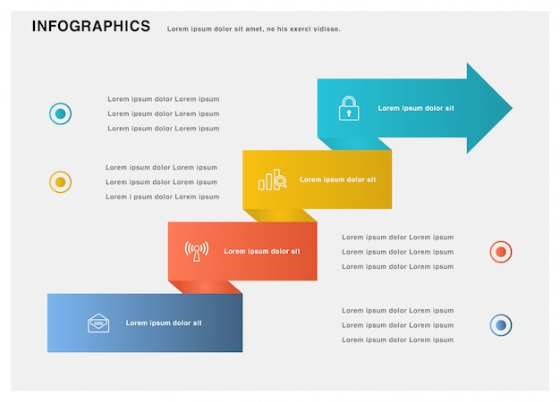 Modèle D'infographie De Présentation D'entreprise. Illustration.