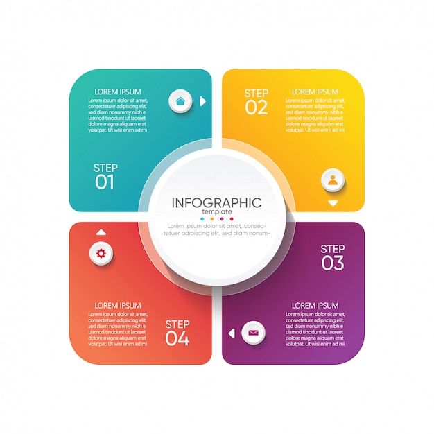 Modèle D'infographie De Présentation D'entreprise