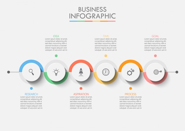 Modèle d&#39;infographie de présentation entreprise