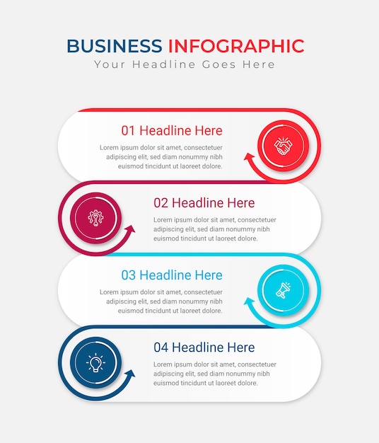 Modèle D'infographie De Présentation D'entreprise