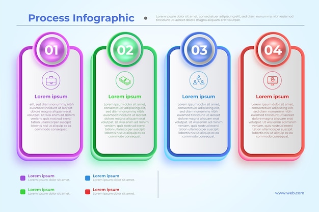 Modèle D'infographie De Processus Réaliste