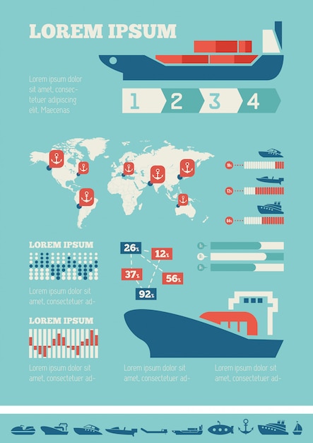 Modèle D'infographie De Transport.