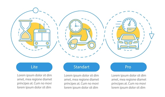 Modèle D'infographie Vectorielle Des Plans Tarifaires